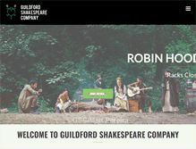Tablet Screenshot of guildford-shakespeare-company.co.uk